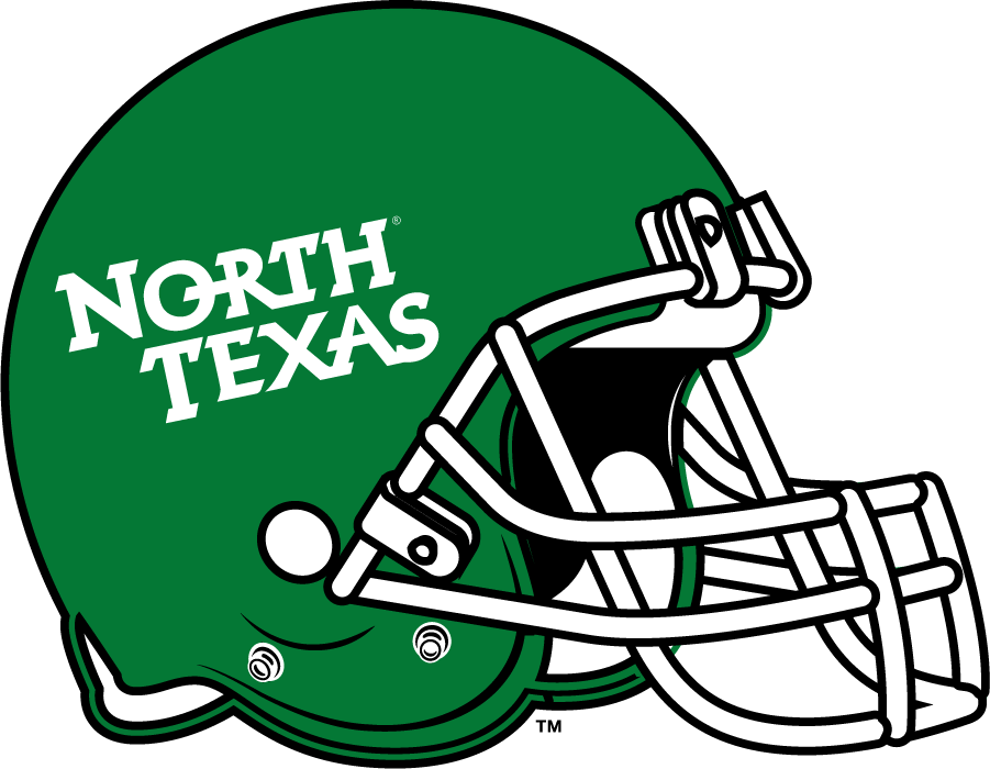 North Texas Mean Green 2011-2013 Helmet diy DTF decal sticker